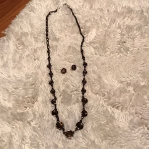 White House Black Market necklace w/ earrings
